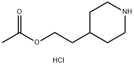 酢酸2-(4-ピペリジニル)エチル塩酸塩 化学構造式