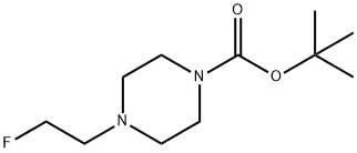 1-(2'-FLUORO)ETHYL-4-(TERT-BUTYLOXYCARBONYL)PIPERAZINE Structure