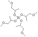 四(2-甲氧基-1-甲基乙基)硅酸酯 结构式