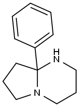 8A-フェニルオクタヒドロピロロ[1,2-A]ピリミジン 化学構造式