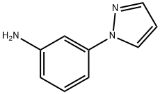 3-(1H-ピラゾール-1-イル)アニリン 化学構造式