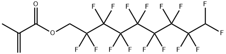 2,2,3,3,4,4,5,5,6,6,7,7,8,8,9,9-十六氟壬基甲基丙烯酸酯,1841-46-9,结构式