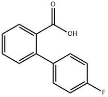 2-(4-フルオロフェニル)安息香酸 化学構造式