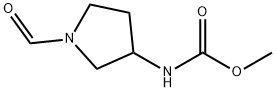 Carbamic  acid,  (1-formyl-3-pyrrolidinyl)-,  methyl  ester  (9CI) Struktur