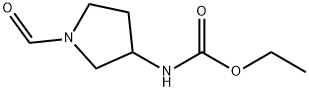 Carbamic  acid,  (1-formyl-3-pyrrolidinyl)-,  ethyl  ester  (9CI) Struktur