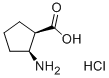 CIS-2-AMINO-1-CYCLOPENTANECARBOXYLIC AC& Struktur