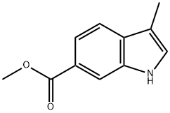 methyl 3-methyl-1H-indole-6-carboxylate Struktur