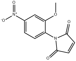 1-(2-メトキシ-4-ニトロフェニル)-1H-ピロール-2,5-ジオン 化学構造式