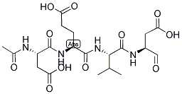 AC-ASP-GLU-VAL-ASP-アルデヒド (プソイド酸) 化学構造式