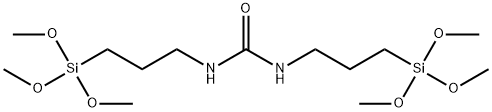 N,N'-ビス(3-トリメトキシシリルプロピル)尿素 化学構造式