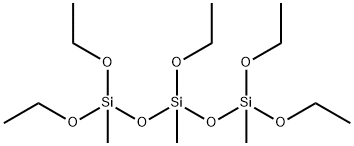 1,1,3,5,5-PENTAETHOXY-1,3,5-TRIMETHYLTRISILOXANE Struktur