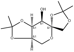 1,2:4,5-DI-O-ISOPROPYLIDENE-BETA-D-PSICOPYRANOSE Structure