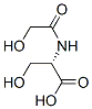 L-Serine, N-(hydroxyacetyl)- (9CI) Structure