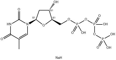 チミジン-5'-三りん酸三ナトリウム塩 化学構造式