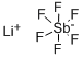 六氟代锑酸锂,18424-17-4,结构式