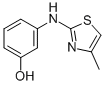 3-(4-METHYLTHIAZOL-2-YLAMINO)PHENOL 结构式