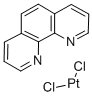 DICHLORO(1,10-PHENANTHROLINE)PLATINUM(II) Struktur
