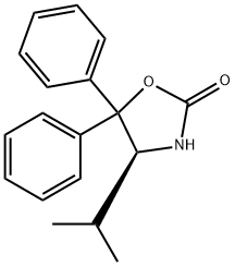 (S)-(-)-4-ISOPROPYL-5,5-DIPHENYL-2-OXAZOLIDINONE Struktur