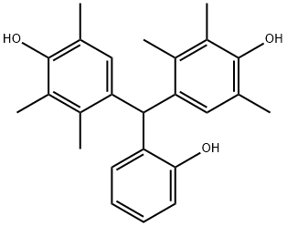 (2-HYDROXYPHENYL)BIS(4-HYDROXY-2,3,5-TRIMETHYLPHENYL)METHANE Structure