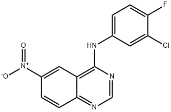 4-(3-Chloro-4-fluoroanilino)-6-nitroquinazoline Structure