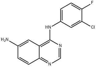 6-Amino-4-(3-chloro-4-fluoroanilino)quinazoline Structure