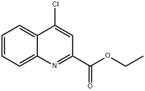 4-クロロ-2-キノリンカルボン酸エチル 化学構造式