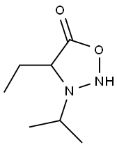 4-ethyl-3-isopropyl-1,2,3-oxadiazolidin-5-one Struktur