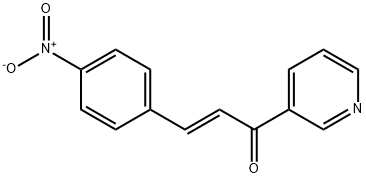 (E)-3-(4-nitrophenyl)-1-(pyridin-3-yl)prop-2-en-1-one 结构式