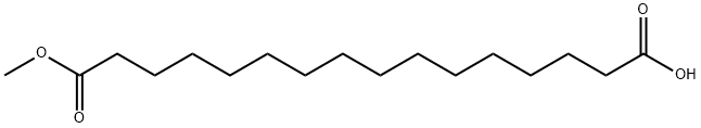 十六烷二酸单甲酯 结构式