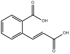2-[(E)-2-Carboxyethenyl]benzoic acid Struktur