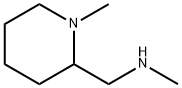N-甲基-1-(1-甲基哌啶-2-基)甲胺 结构式