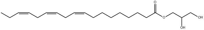 2,3-dihydroxypropyl (9Z,12Z,15Z)-9,12,15-octadecatrienoate Structure