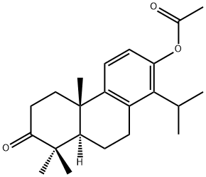 Acetic acid 14-isopropyl-3-oxopodocarpa-8,11,13-trien-13-yl ester Structure