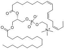1-OCTADECANOYL-2-[CIS-9,12-OCTADECADIENOYL]-SN-GLYCERO-3-PHOSPHOCHOLINE Struktur