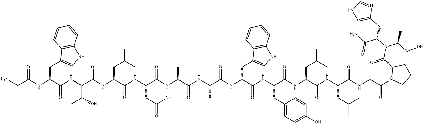 (ALA6,D-TRP8,L-ALANINOL15)-GALANIN (1-15) Struktur