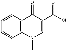 1-メチル-4-オキソ-1,4-ジヒドロキノリン-3-カルボン酸 化学構造式