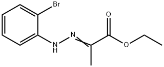 (E)-ethyl 2-(2-(2-bromophenyl)hydrazono)propanoate Struktur