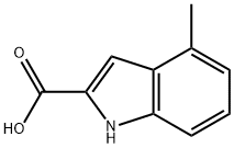 4-メチル-1H-インドール-2-カルボン酸 化学構造式
