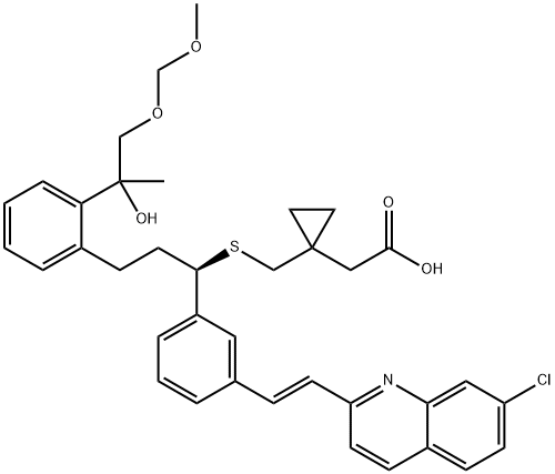 2-Methoxymethyl Montelukast 1,2-Diol
(Mixture of Diastereomers) Structure
