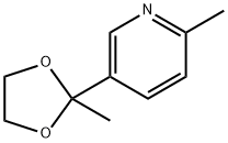 3-(2-甲基-1,3-二氧戊烷-YL)-6-甲基吡啶 结构式