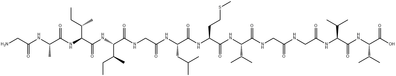 アミロイドΒ-タンパク (29-40) 化学構造式