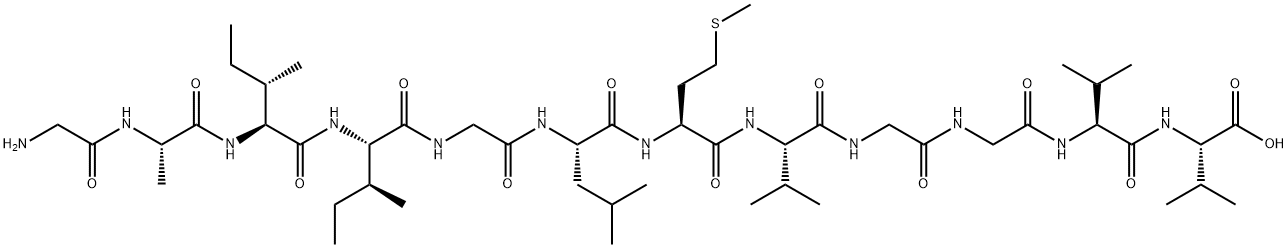 AMYLOID BETA-PROTEIN (29-40) Structure