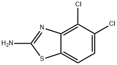 4,5-ジクロロ-1,3-ベンゾチアゾール-2-アミン 化学構造式