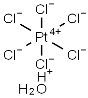 CHLOROPLATINIC ACID HEXAHYDRATE Struktur