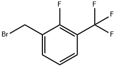2-フルオロ-3-(トリフルオロメチル)ベンジルブロミド 化学構造式
