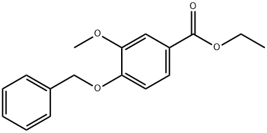 Benzoic acid, 3-Methoxy-4-(phenylMethoxy)-, ethyl ester Struktur