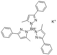 钾氢三(3-苯基-5-甲基吡唑-1-基)硼酸盐, 185034-21-3, 结构式