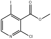 2-クロロ-4-ヨードニコチン酸メチル 化学構造式