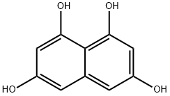 1,3,6,8-テトラヒドロキシナフタレン 化学構造式