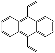 9,10-ジビニルアントラセン 化学構造式